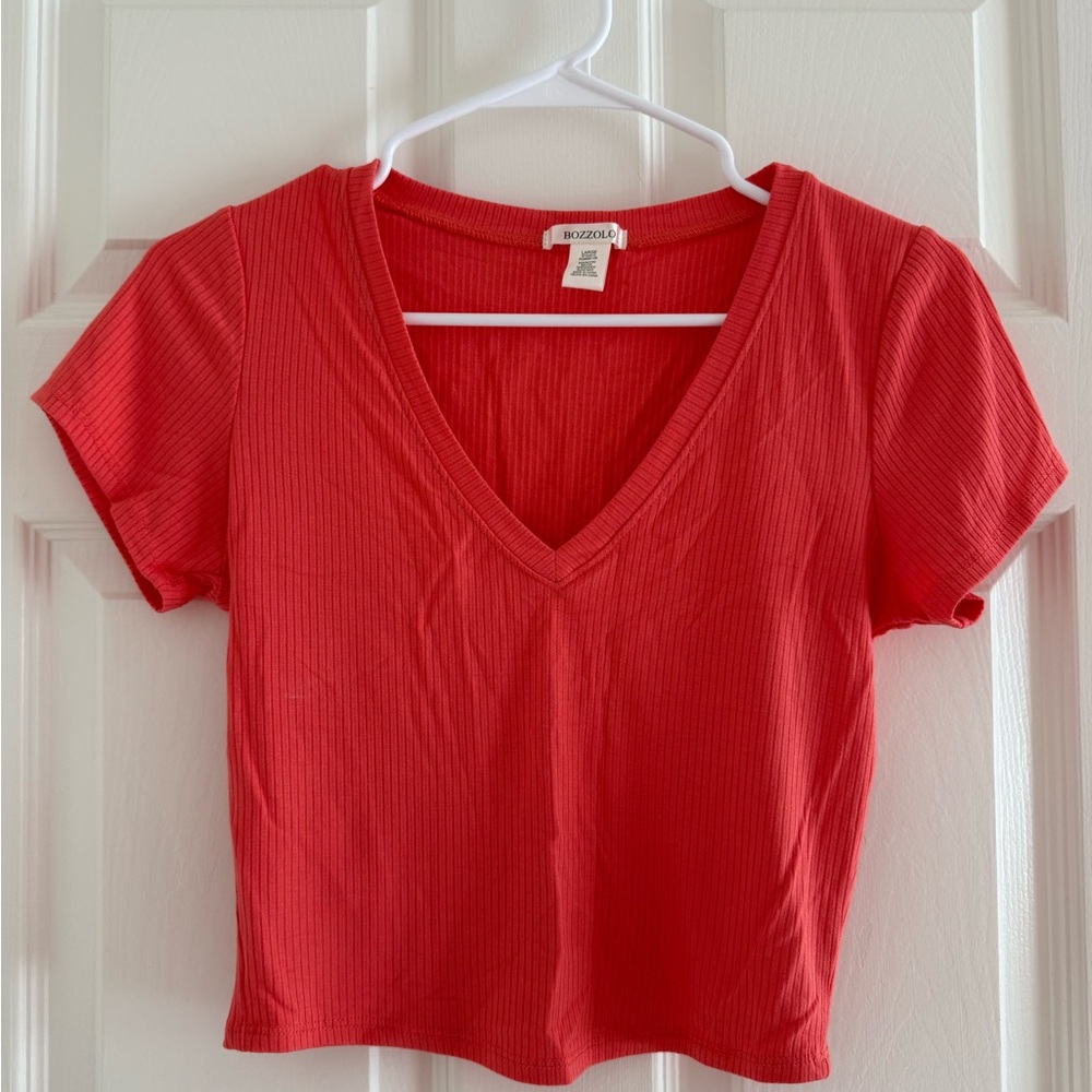 Bozzolo NWOT Orange Crop Top SzL